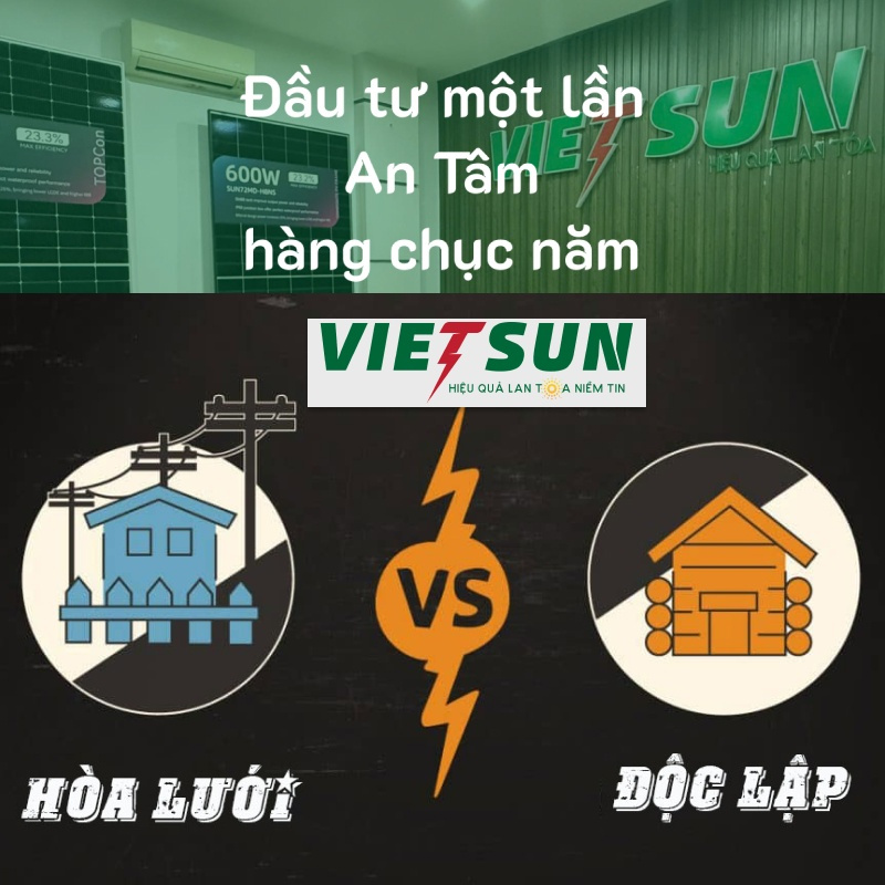 So Sánh Điện Mặt Trời Hòa Lưới và Độc Lập: Nên Chọn Hệ Nào?
